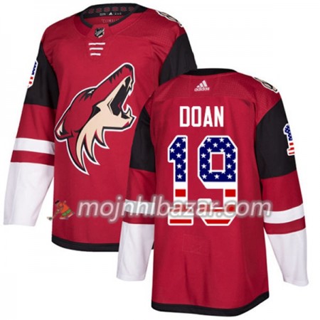 Dresovi Arizona Coyotes Shane Doan 19 Adidas 2017-2018 Crvena USA Flag Fashion Authentic - Muške